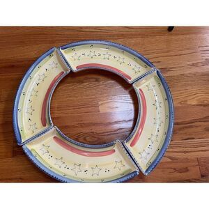 Set of 4 Pfaltzgraff Secret of Pistoulet Side segment dish for pasta bowl Kolpen